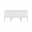 Contemporary Wood Half-Pedestal Desk  Office Desk  Accent Desk  White