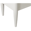Contemporary Wood Half-Pedestal Desk  Office Desk  Accent Desk  White
