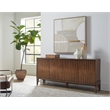 Mid-century Modern Wood Console/Credenza  Office Console  Accent Credenza  Brown
