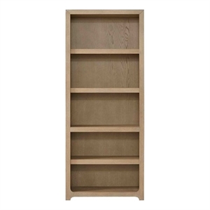 Modern Wood Open Bookcase Fully Assembled Light Brown