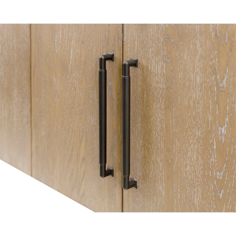 Modern Wood Sideboard Dining Sideboard Fully Assembled Light Brown