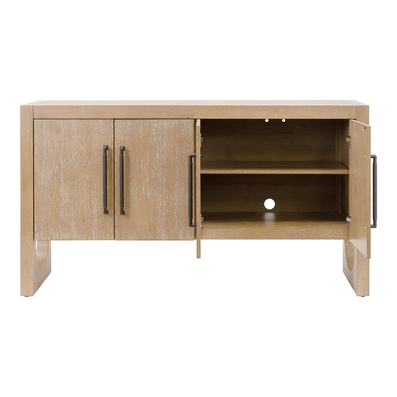 Modern Wood Sideboard Dining Sideboard Fully Assembled Light Brown