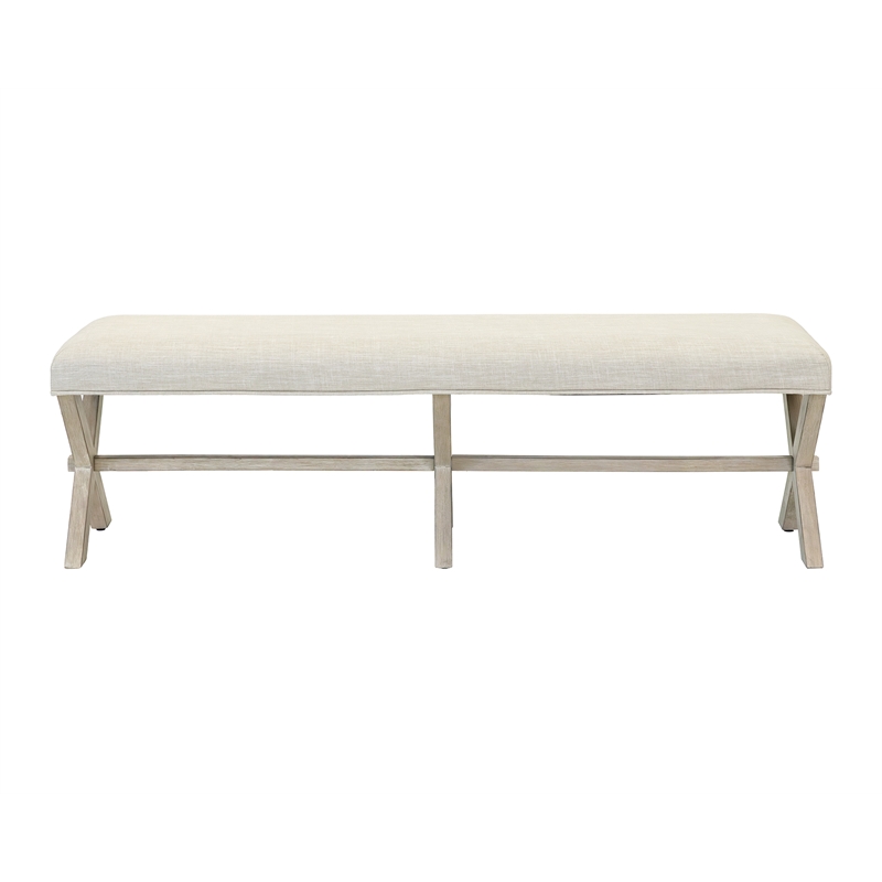 Modern Farmhouse Wood Bench Dining Bench Kitchen Table Seating Brown