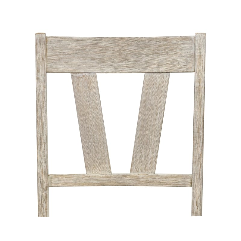 Modern Farmhouse Side Chair Dining Side Chair Light Tan Wood