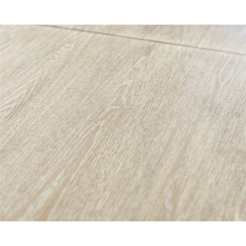 Modern Farmhouse Rectangular Extension Table Dining Table Light Tan Wood