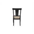 Two Wood Traditional Kitchen Table Chairs Dining Seats Black
