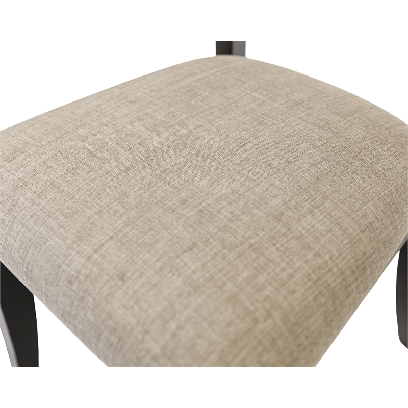 Two Wood Traditional Kitchen Table Chairs Dining Seats Black