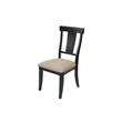 Two Wood Traditional Kitchen Table Chairs Dining Seats Black