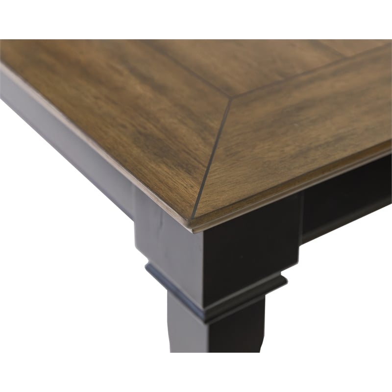 Traditional Wood Kitchen Extension Dining Table Dining Table Black