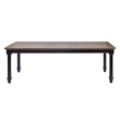 Traditional Wood Kitchen Extension Dining Table and Six Chairs Black