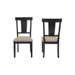 Traditional Wood Kitchen Extension Dining Table and Six Chairs Black