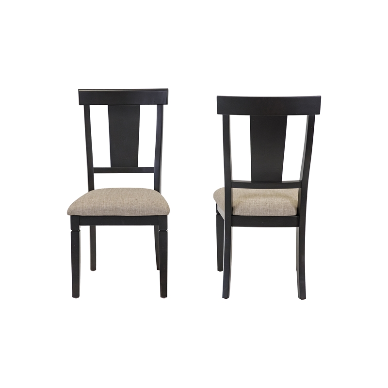 Traditional Wood Kitchen Extension Dining Table and Eight Chairs Black