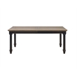 Traditional Wood Kitchen Extension Dining Table and Eight Chairs Black
