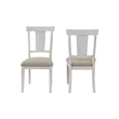 Traditional Wood Kitchen Extension Dining Table and Eight Chairs White