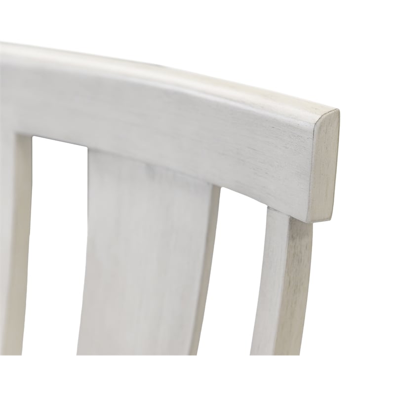 Traditional Wood Kitchen Extension Dining Table and Eight Chairs White