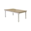 Traditional Wood Kitchen Extension Dining Table and Eight Chairs White