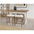 Modern Wood Counter Height Kitchen Dining Table Kitching seating table Brown