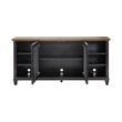 Traditional Wood Sideboard Dining Storage TV Stand Fully Assembled Black