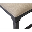 Traditional Wood Dining Table Bench Kitchen seat Fully Assembled Black