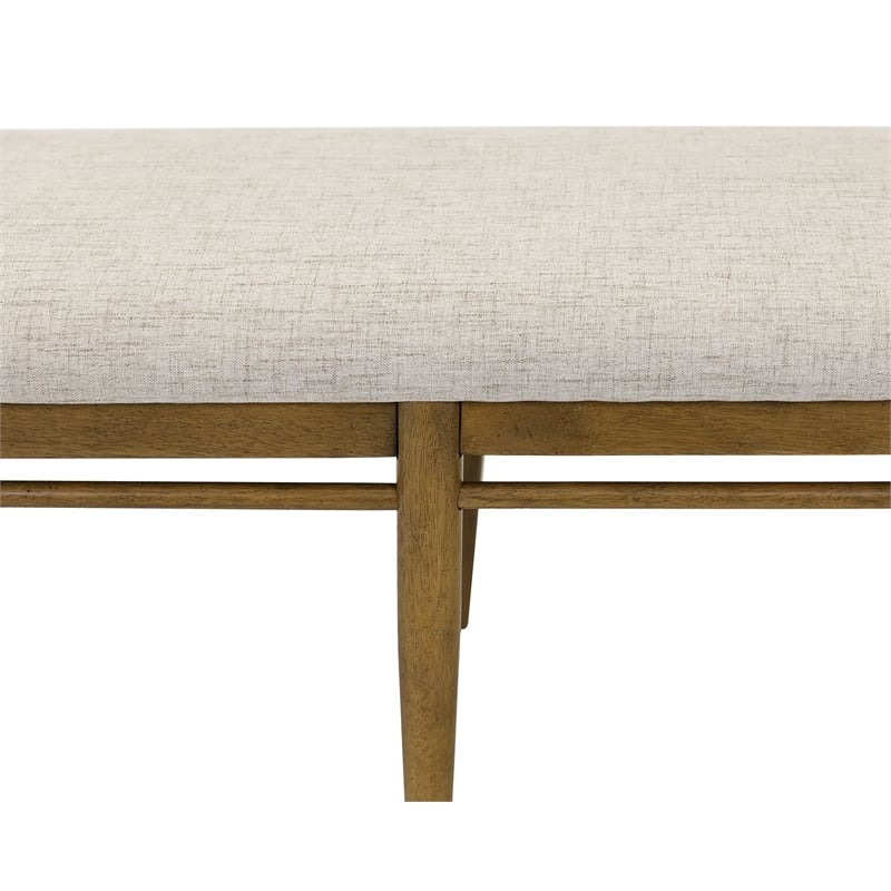Modern Wood Dining Table Bench Kitchen seat Fully Assembled Brown