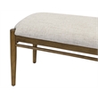Modern Wood Dining Table Bench Kitchen seat Fully Assembled Brown