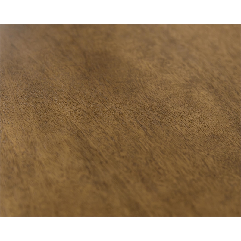 Modern Wood Rectangular Kitchen Dining Table with Eight Chairs Brown