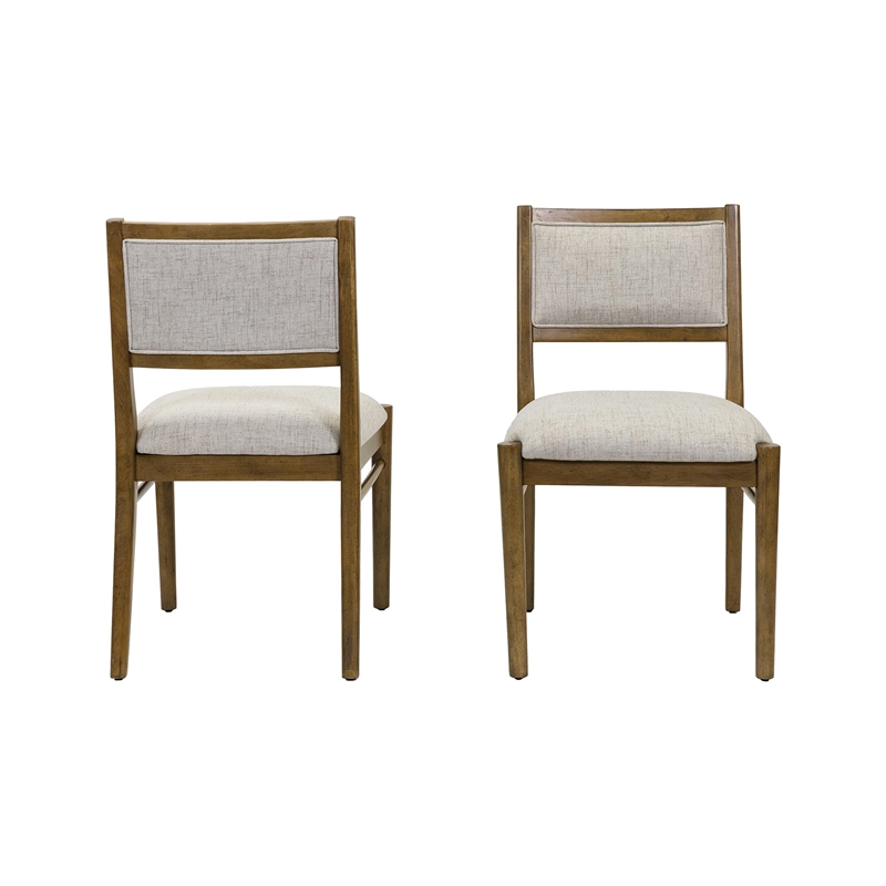 Modern Wood Rectangular Kitchen Dining Table with Eight Chairs Brown