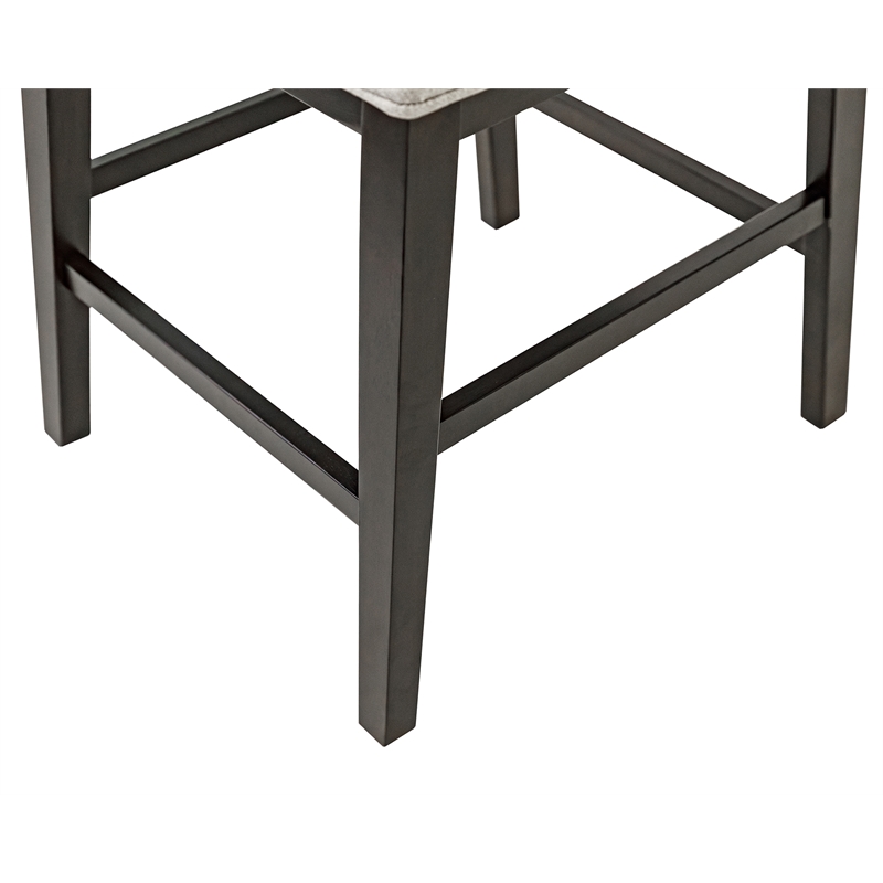 Martin Furniture Wood Counter Height Dining Table and Four Chairs in Black