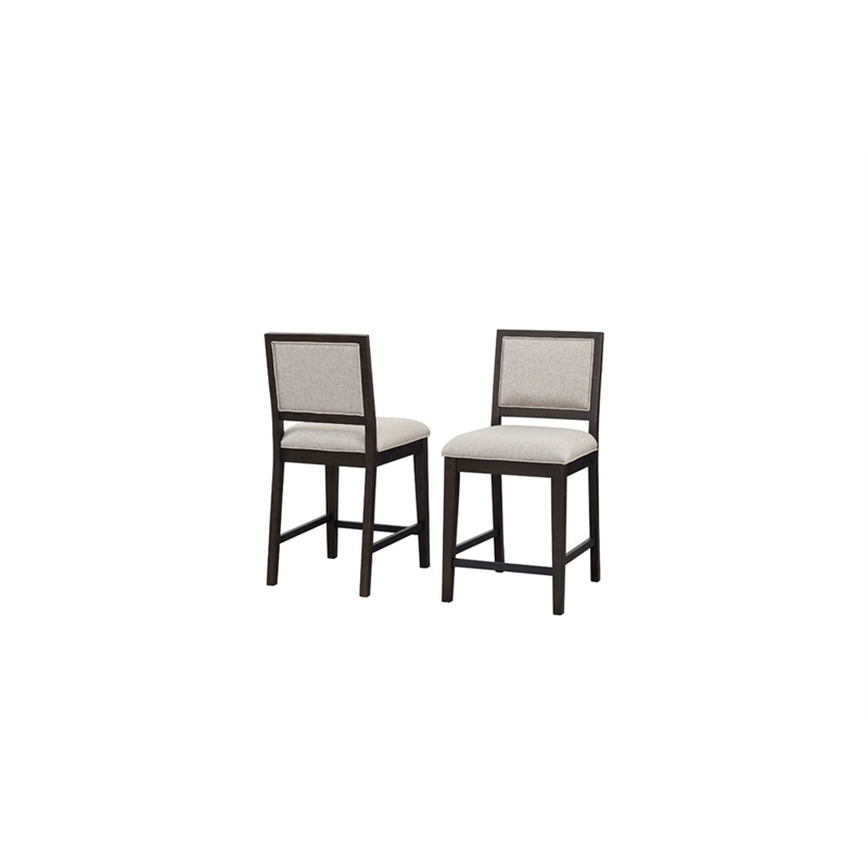 Martin Furniture Wood Counter Height Dining Table and Four Chairs in Black