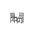 Martin Furniture Wood Counter Height Dining Table and Four Chairs in Black