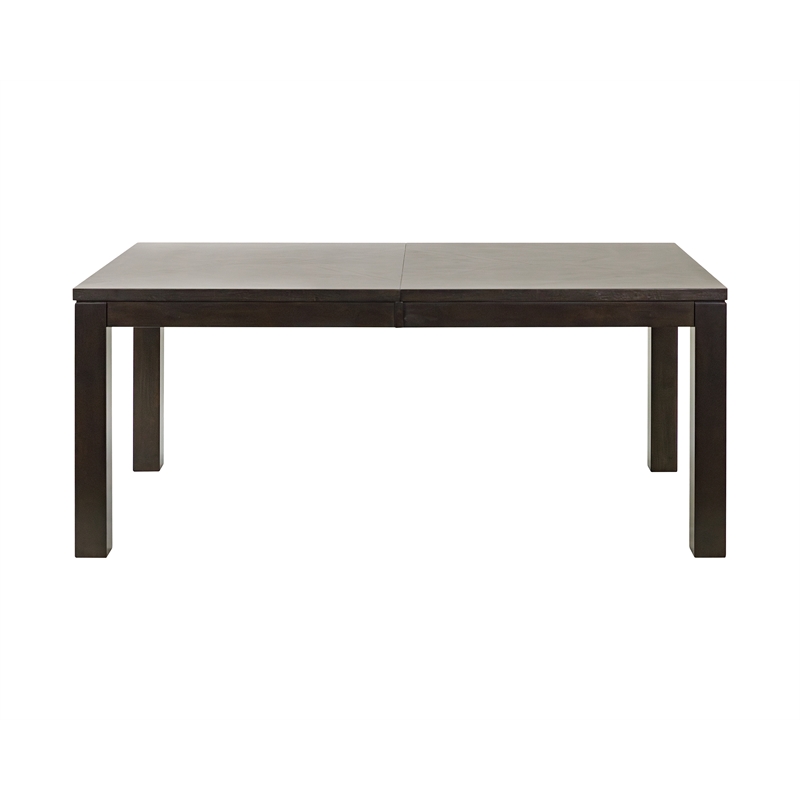 Modern Wood Rectangular Extension Kitchen Dining Table Black