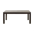 Modern Wood Rectangular Extension Kitchen Dining Table Black