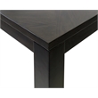 Modern Wood Rectangular Extension Kitchen Dining Table Black