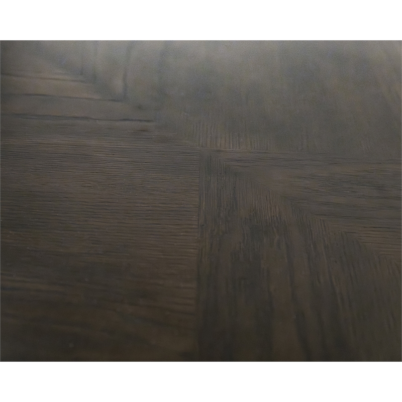 Modern Wood Rectangular Extension Kitchen Dining Table Black