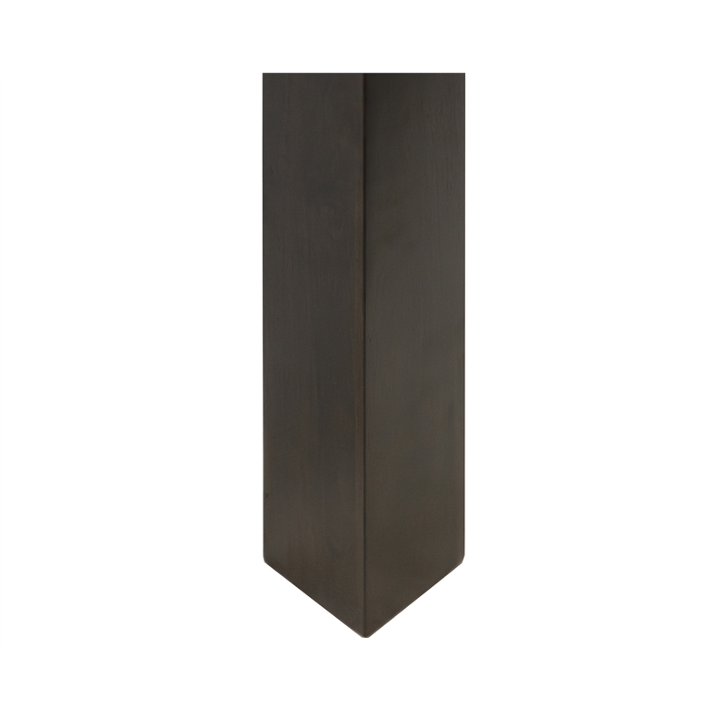 Modern Wood Rectangular Extension Kitchen Dining Table Black