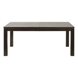 Modern Wood Rectangular Extension Kitchen Dining Table Black