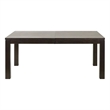 Modern Wood Rectangular Extension Kitchen Dining Table Black