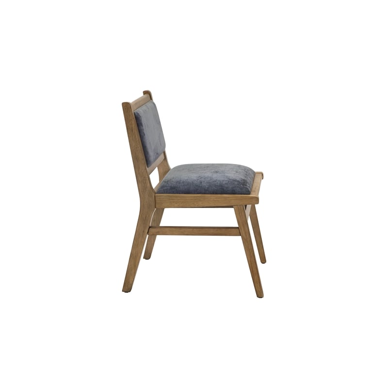 Two Mid-Century Modern Wood Side Chairs Kitchen Table Dining Seats Brown