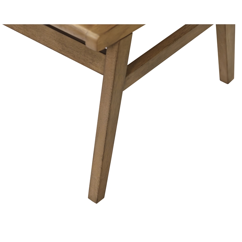 Two Mid-Century Modern Wood Side Chairs Kitchen Table Dining Seats Brown