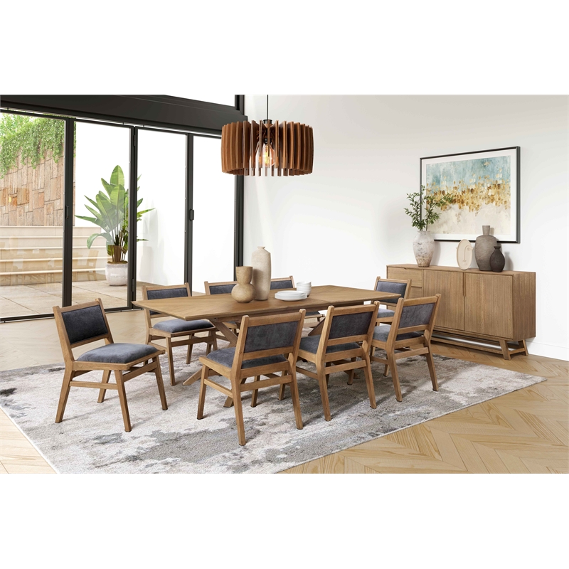 Two Mid-Century Modern Wood Side Chairs Kitchen Table Dining Seats Brown