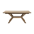 Mid-Century Modern Wood Rectangular Extension Dining Table and 8 Chairs Brown