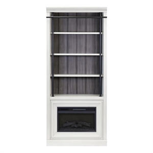68&quot Fireplace Console Entertainment  Fully Assembled Brown