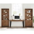 Modern Writing Desk Wood Office Table with Drawer Rich Medium Brown