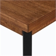 Modern Writing Desk Wood Office Table with Drawer Rich Medium Brown