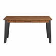 Modern Writing Desk Wood Office Table with Drawer Rich Medium Brown