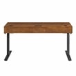 Modern Electric Sit/Stand Desk Height Adjustable Wood Table Rich Medium Brown