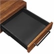 Modern Electric Sit/Stand Desk Height Adjustable Wood Table Rich Medium Brown