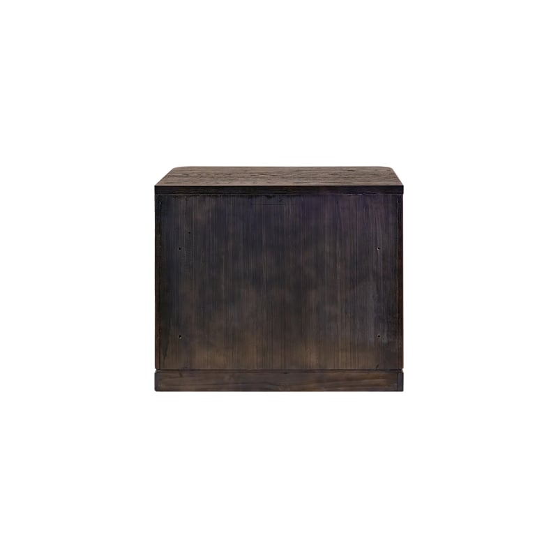 Wood Lateral File With Legal Letter File Drawer Office Storage Brown