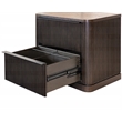 Wood Lateral File With Legal Letter File Drawer Office Storage Brown