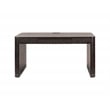 Contemporary Wood Writing Desk Office Table Storage Unit Brown